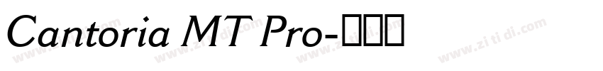 Cantoria MT Pro字体转换